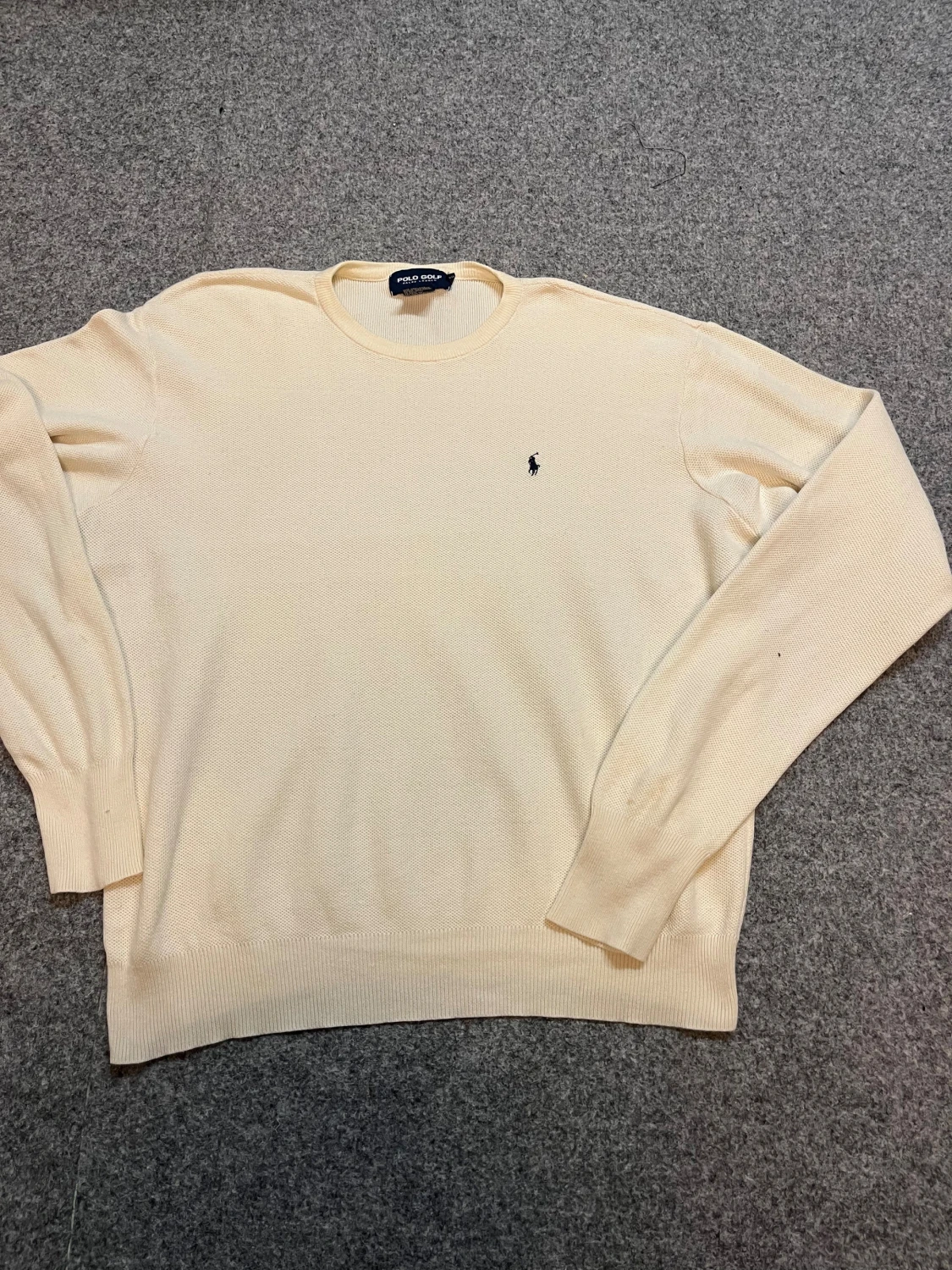 Beige bomullströja Polo Golf XL
