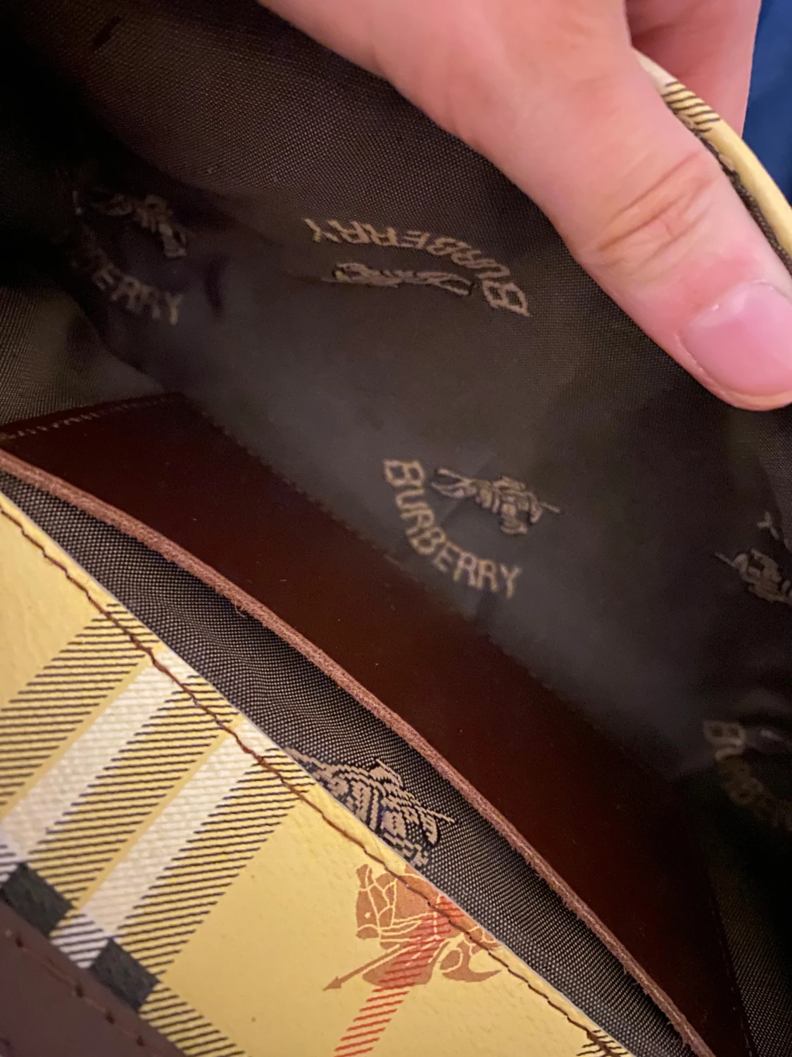 Rutig axelväska från Burberry - 3