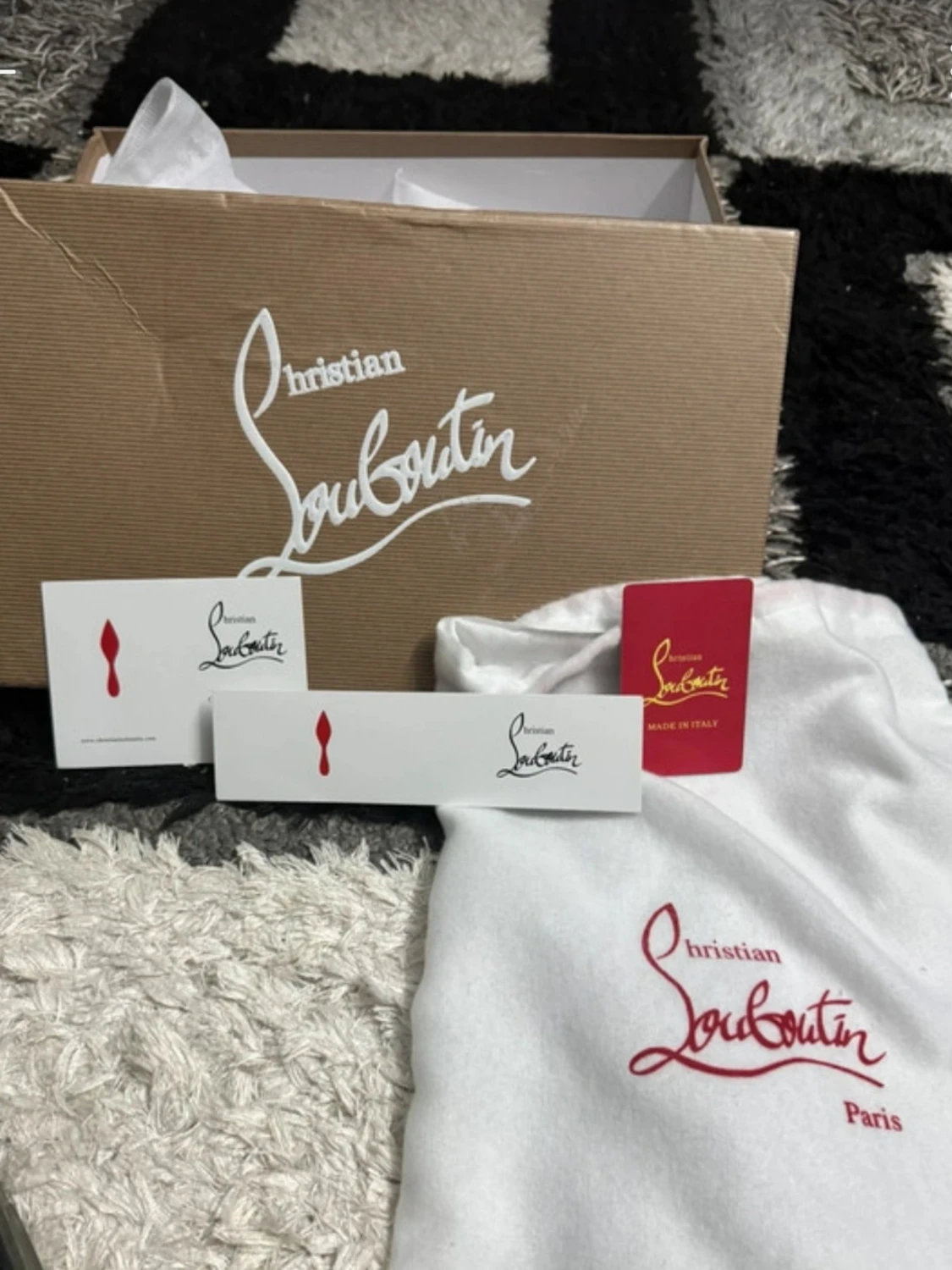 Christian Louboutin svarta sneakers med nitar - 5