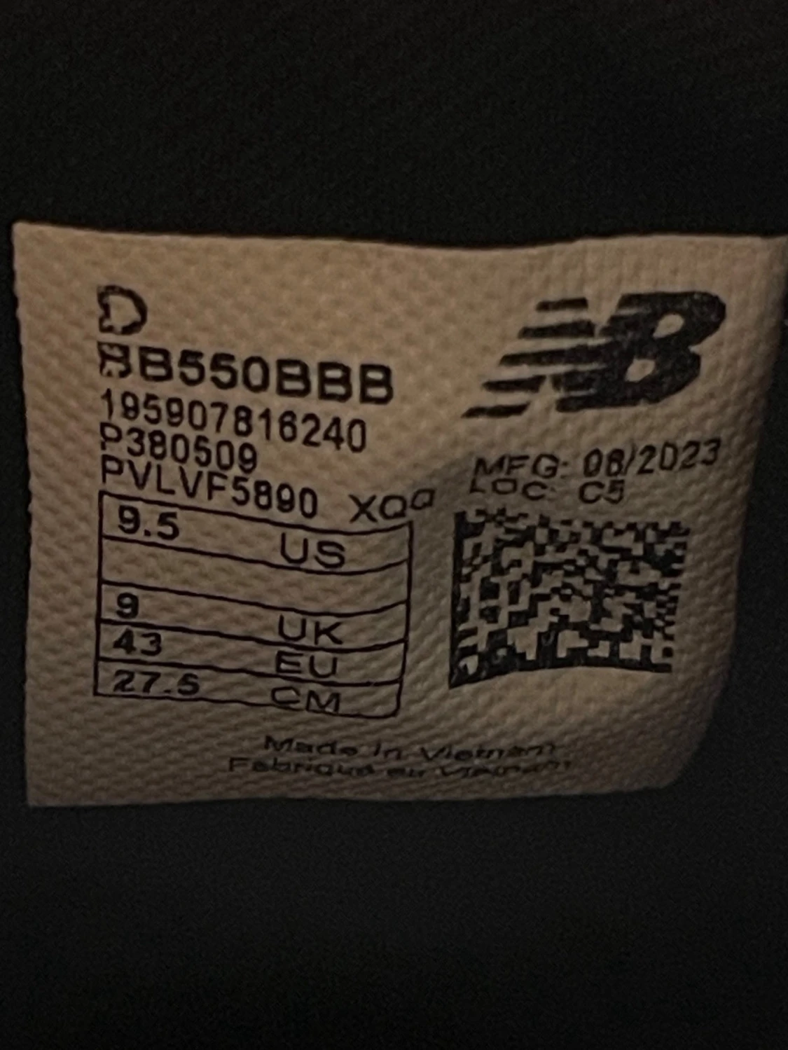 New Balance 550 Triple Black Stl 43 - 4