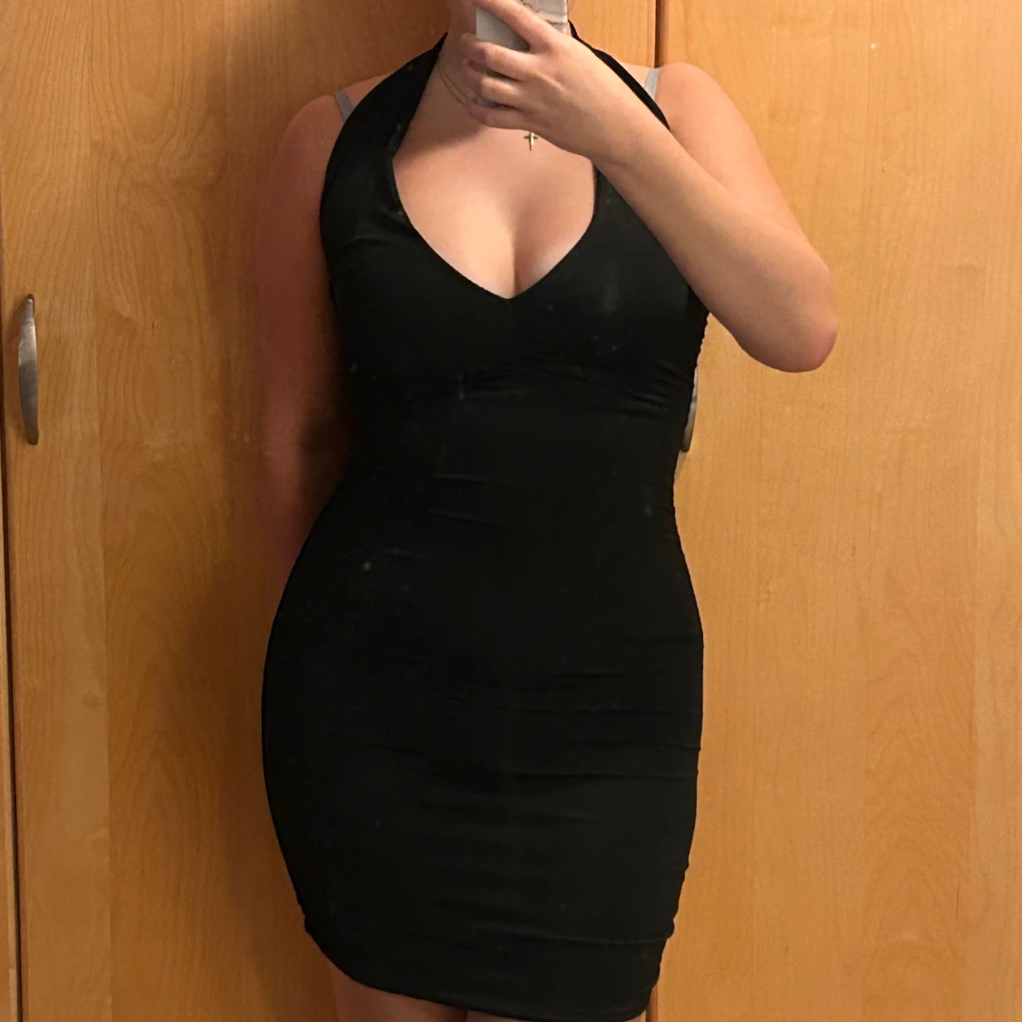 Svart halterneck klänning från SHEIN - 2