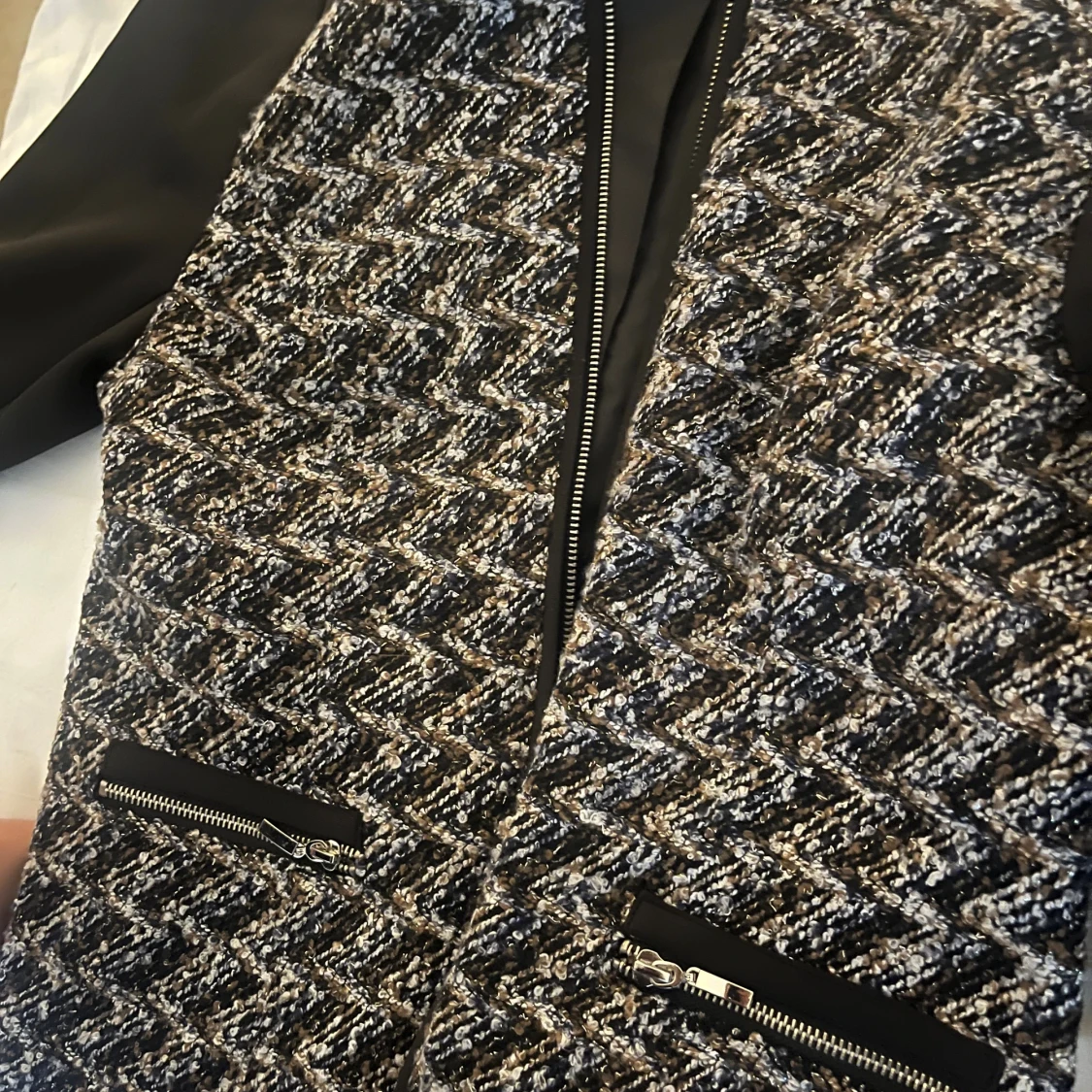 Svart och grå bomberjacka från Notex - 1