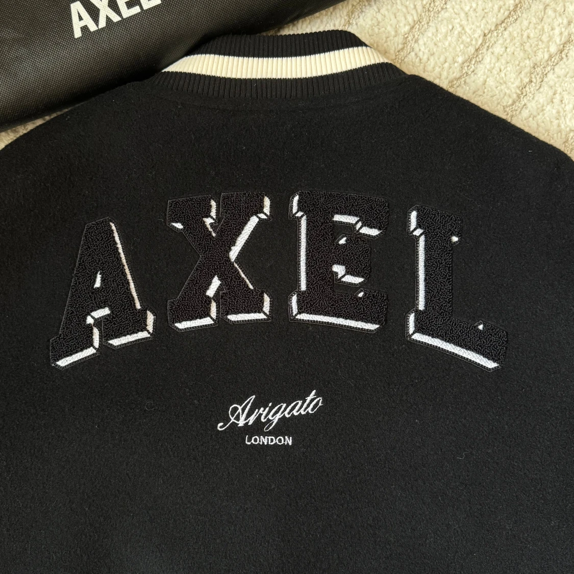 Illusion Varsity Jacket Black Axel Arigato - 3