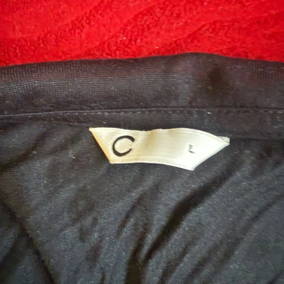 Svart långärmad tröja med krage - 1