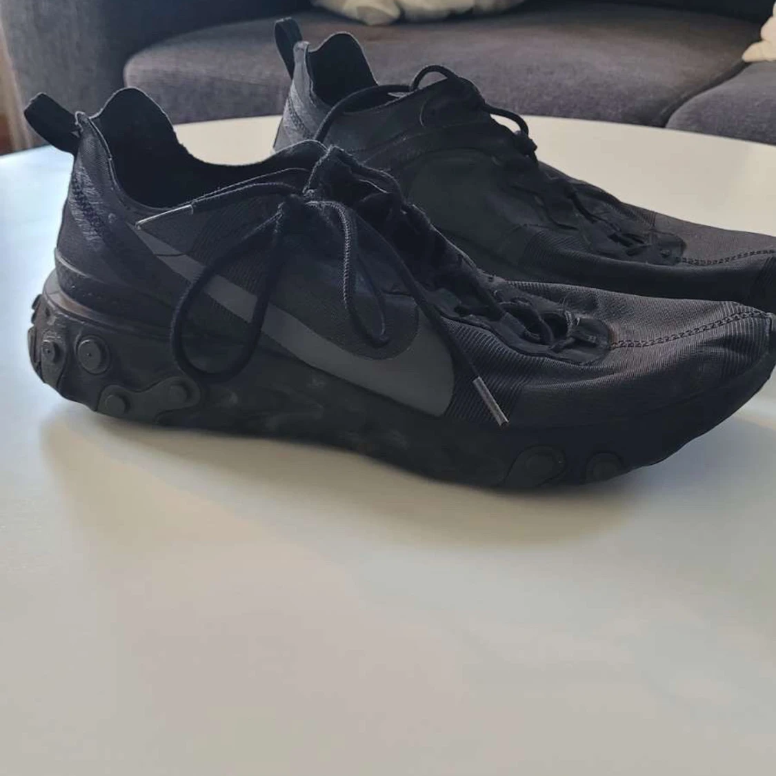 Nike React Element 55 helsvarta sneakers - 2