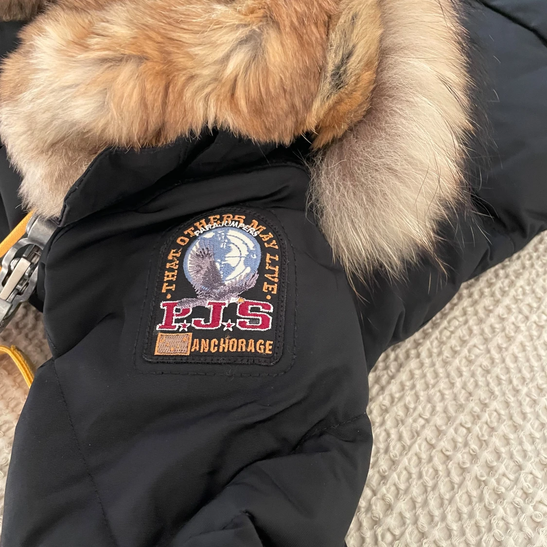 Svart lång dunjacka Parajumpers - 1