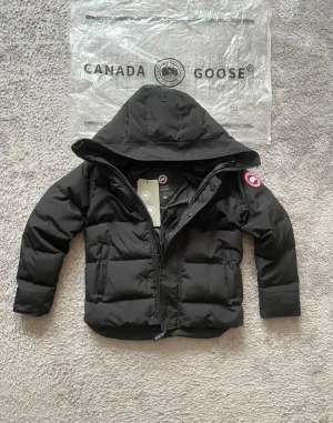 Canada Goose - Säljer en Canada Goose dunjacka med klassisk röd badge på ärmen. En ikonisk modell som kombinerar stil, värme och kvalitet.  ✔ Äkthet: Original, med tags & originalpåse ✔ Färg: Svart ✔ Badge: Röd klassisk Canada Goose-logga ✔ Skick: Mycket fint skick ✔ Detaljer: Huva, dunfylld, perfekt för vinterklimat  En eftertraktad Canada Goose-jacka som håller i många år.