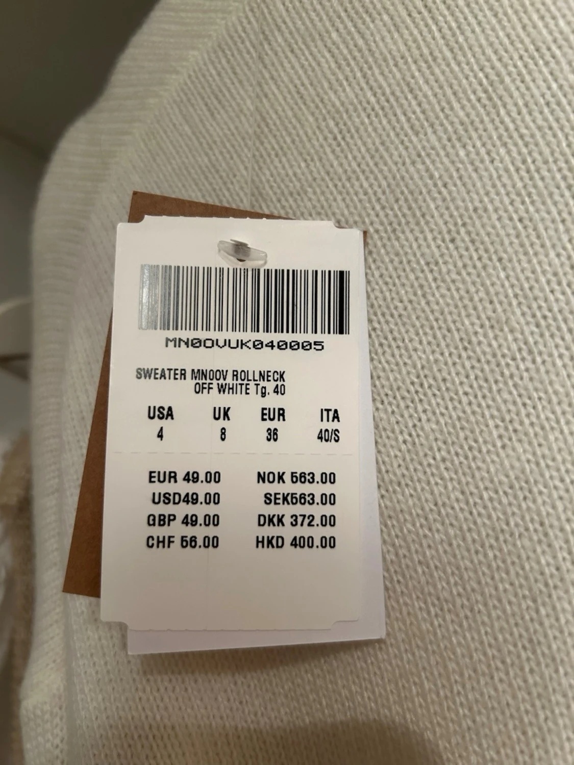 Vit polotröja från Subdued - 2