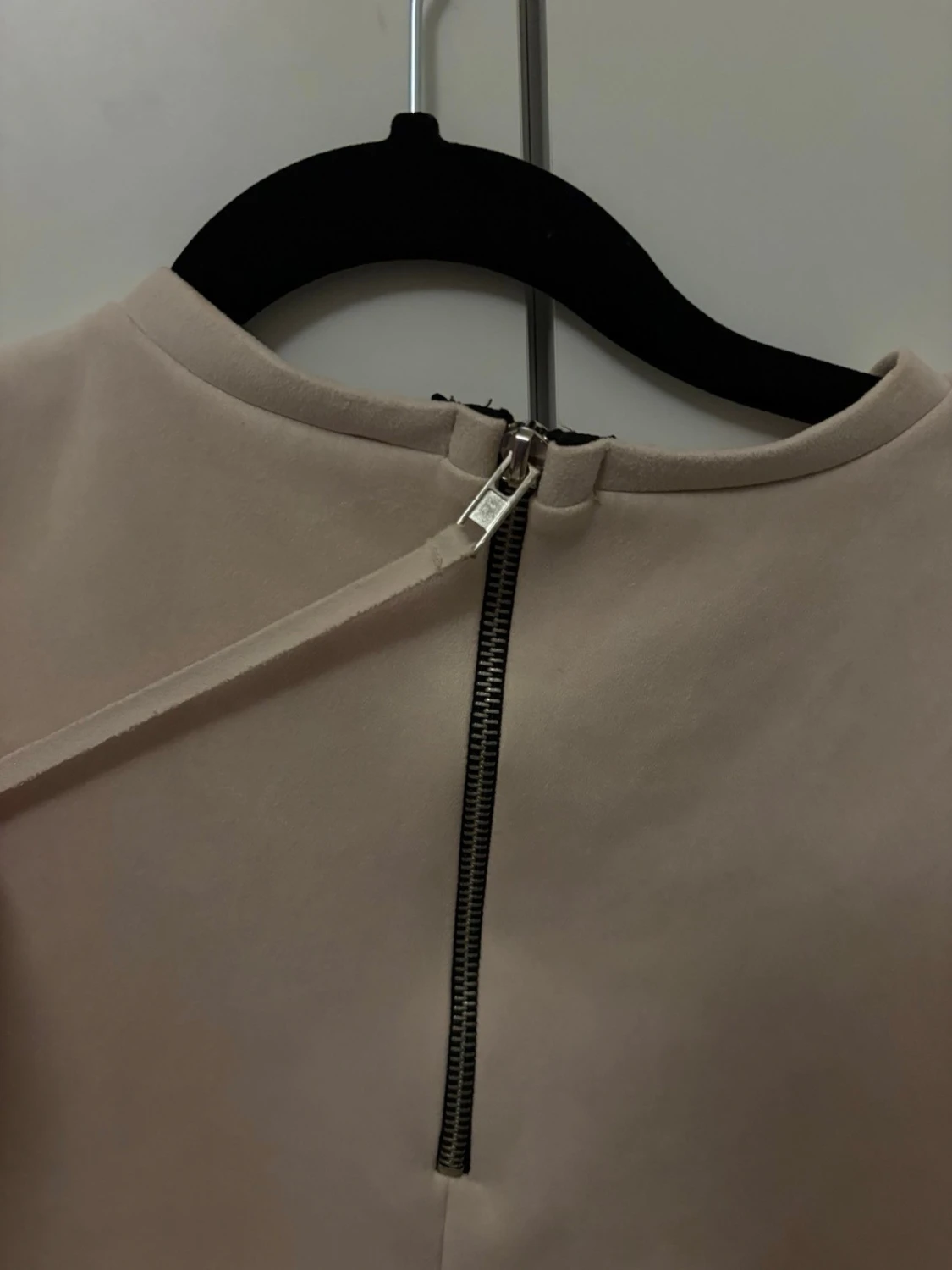 Rosa kortärmad klänning - 3