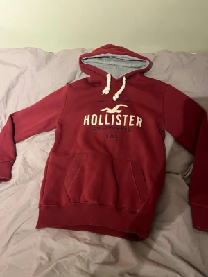 Röd Hollister hoodie - Röd hollister hoodie i storlek S 