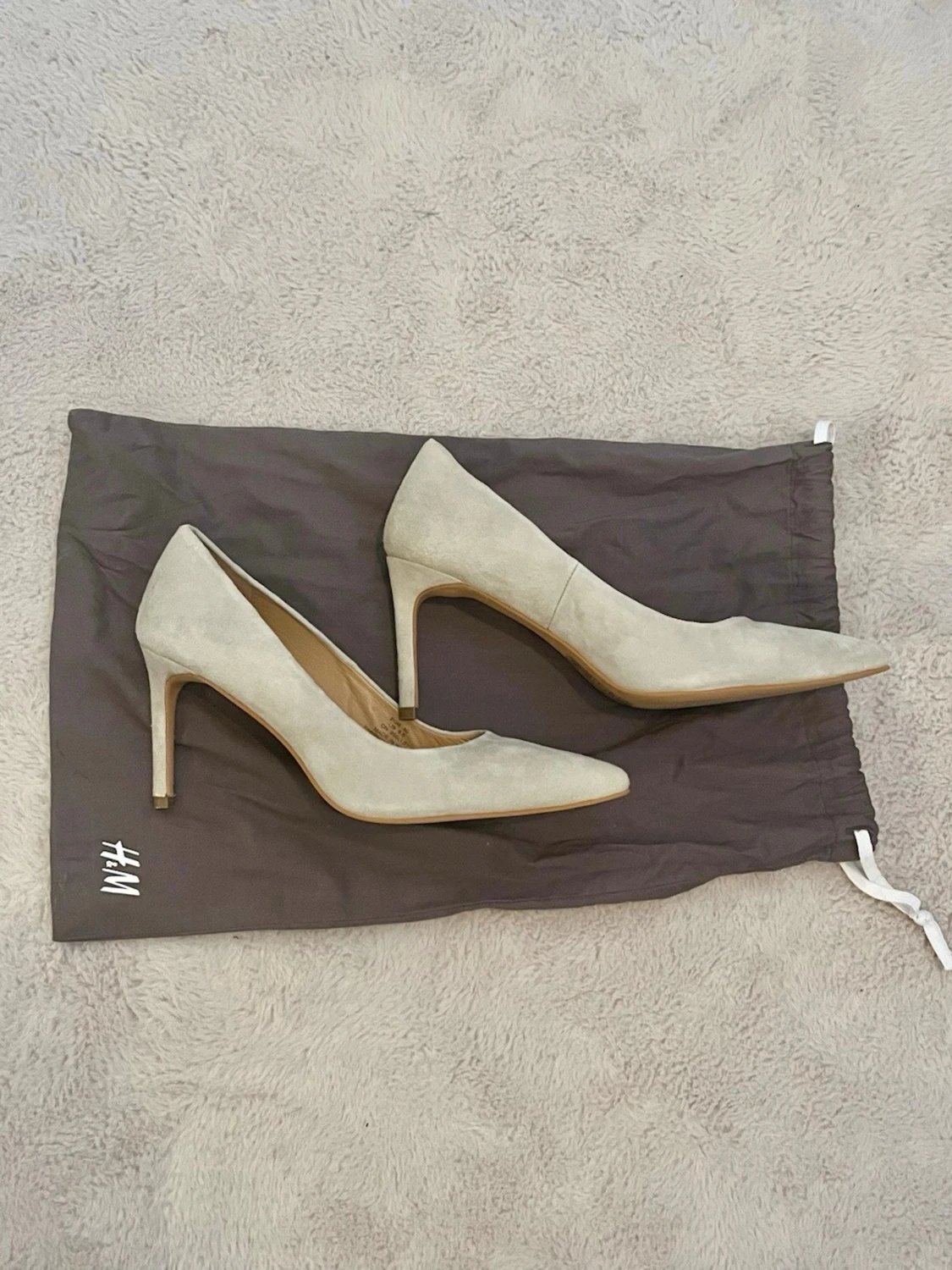 Vintage pumps i mocka från H&M - 2