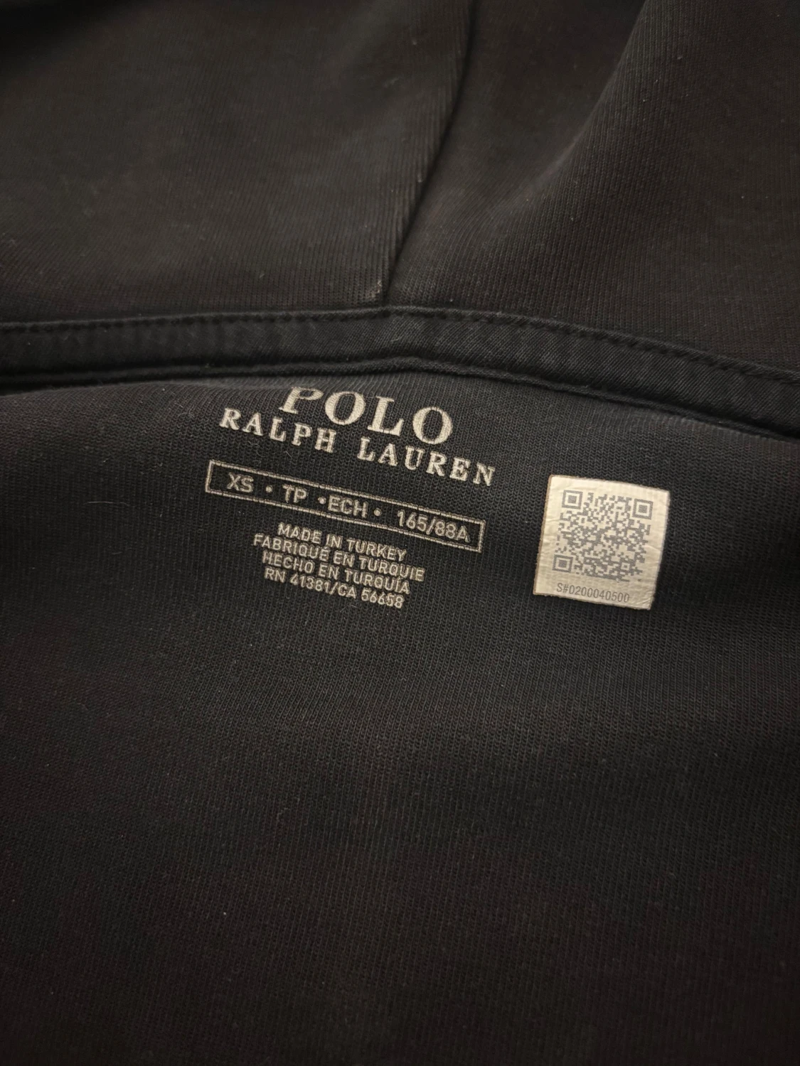 Svart hoodie från Polo Ralph Lauren XS - 1