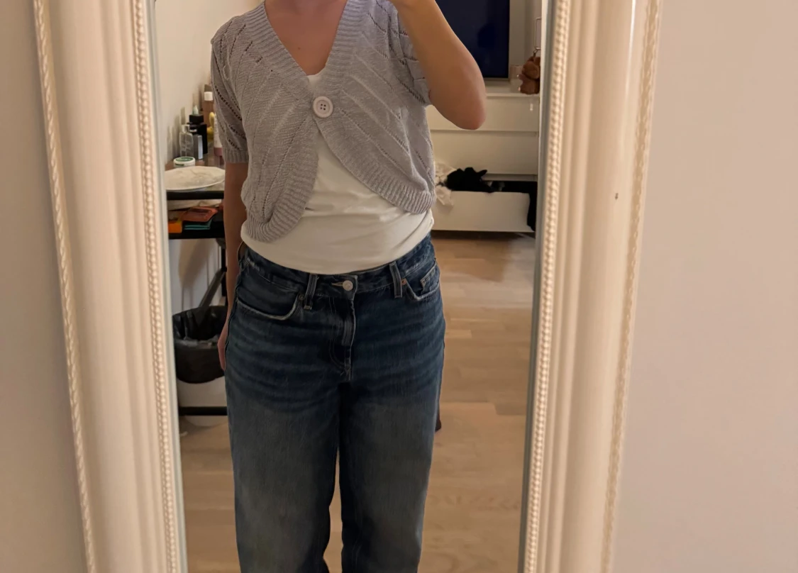 Grå kort kofta  - 2