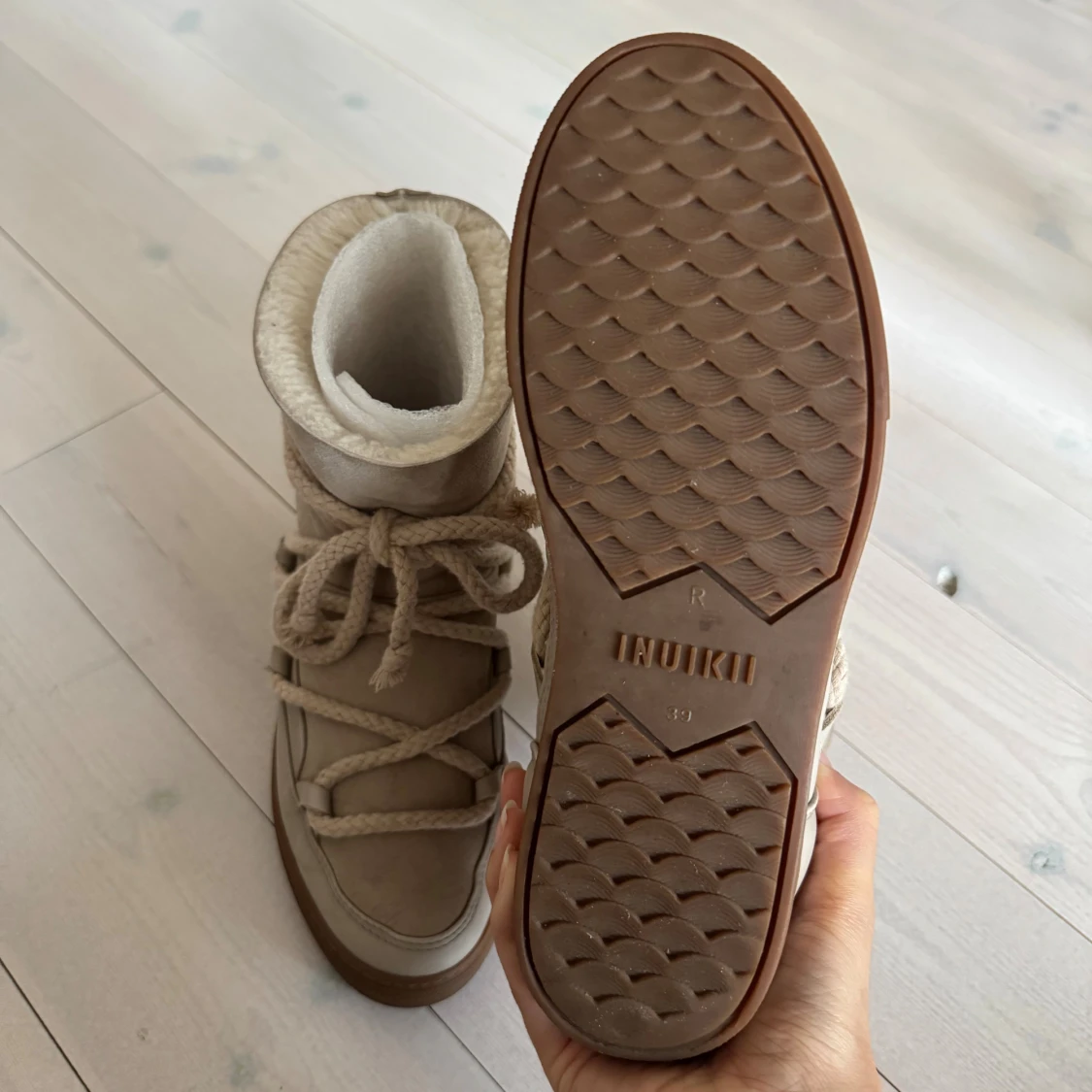 Beigea inuikii vinterskor  - 4