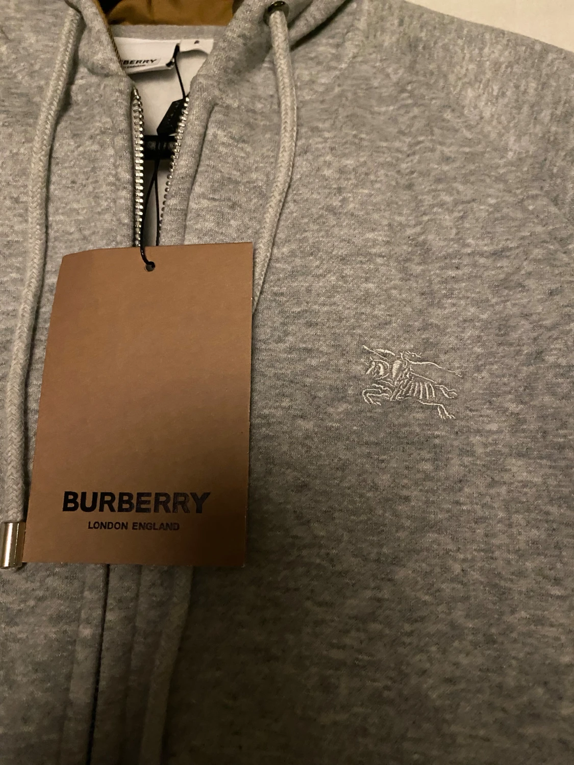 Grå Burberry hoodie - 2
