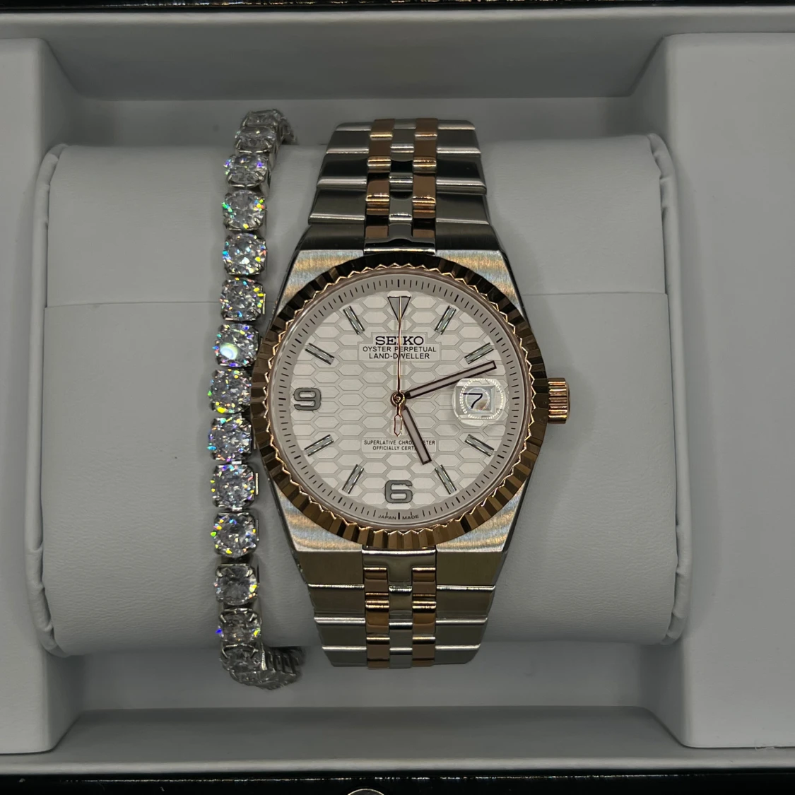Seiko Land-Dweller tvåtonad automatisk klocka - 2