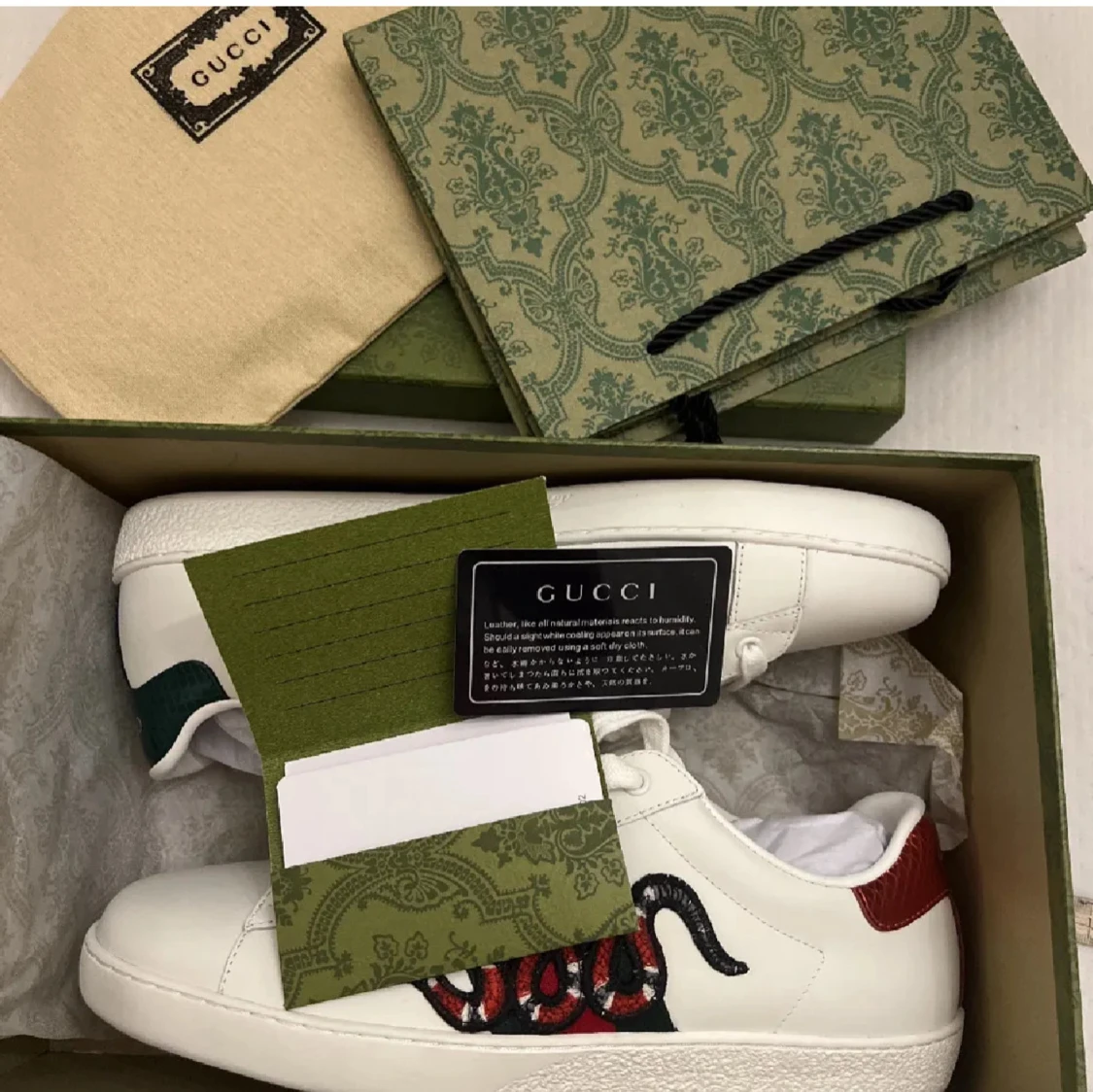 Gucci Ace sneakers med orm brodyr - 3