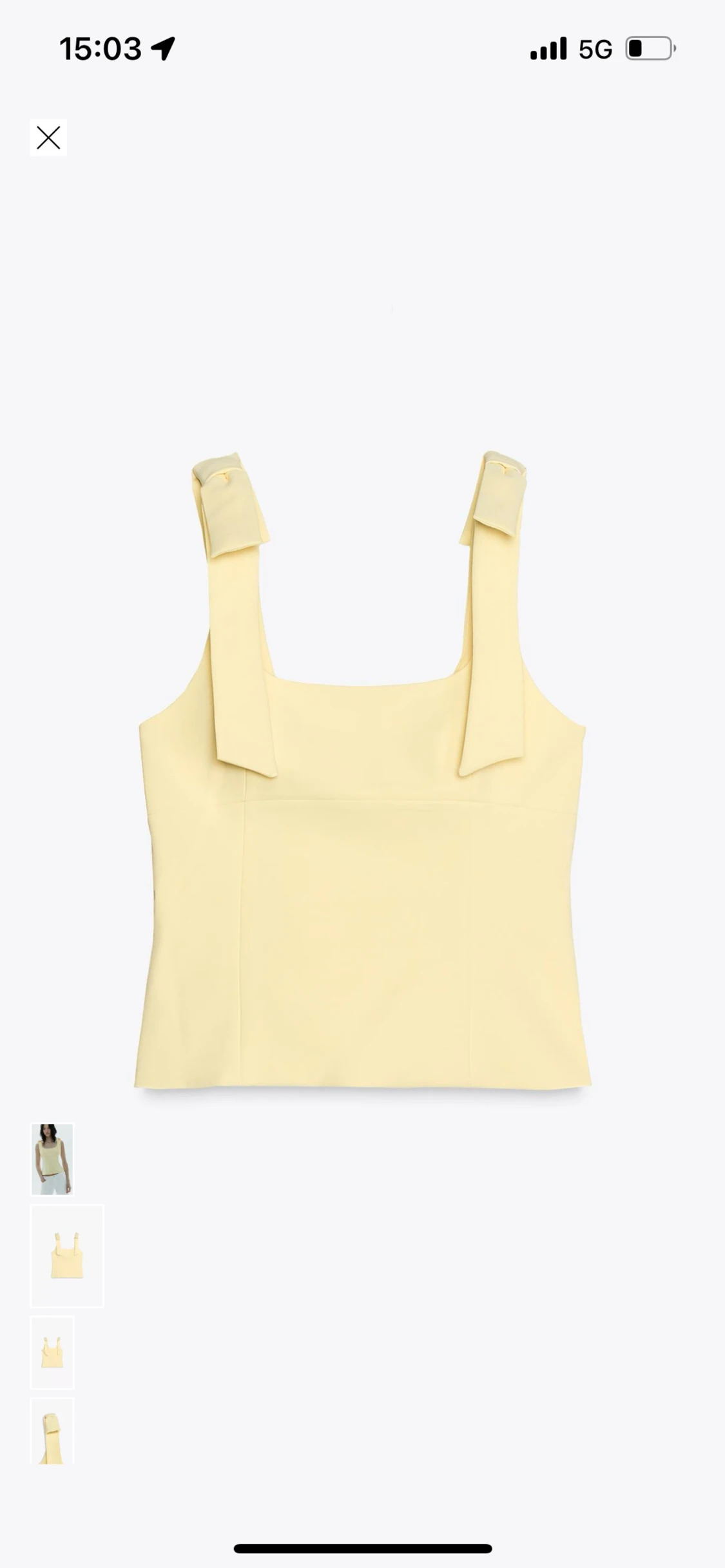 Gul topp från Zara - 1