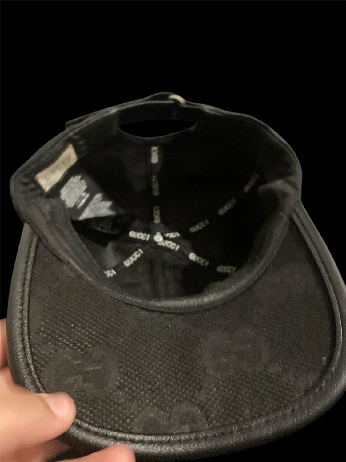 Svart GG-mönstrad keps  - 1