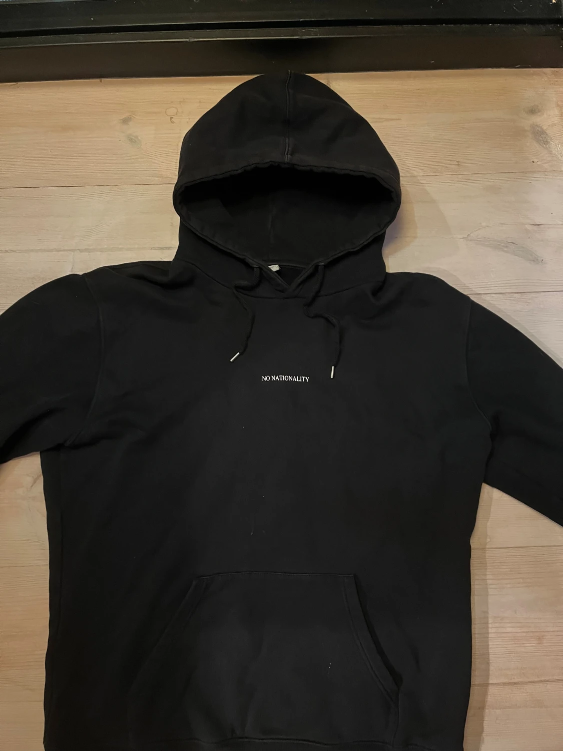 Svart NN07 hoodie strl L - 2