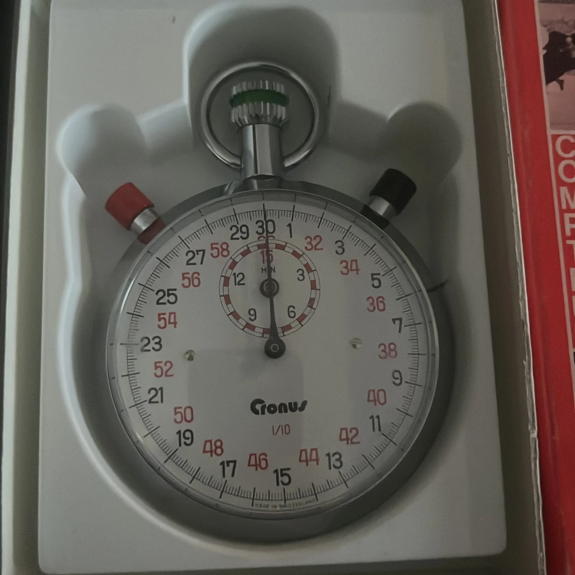 Vintage Cronus Swiss Series Stopwatch  med originalask