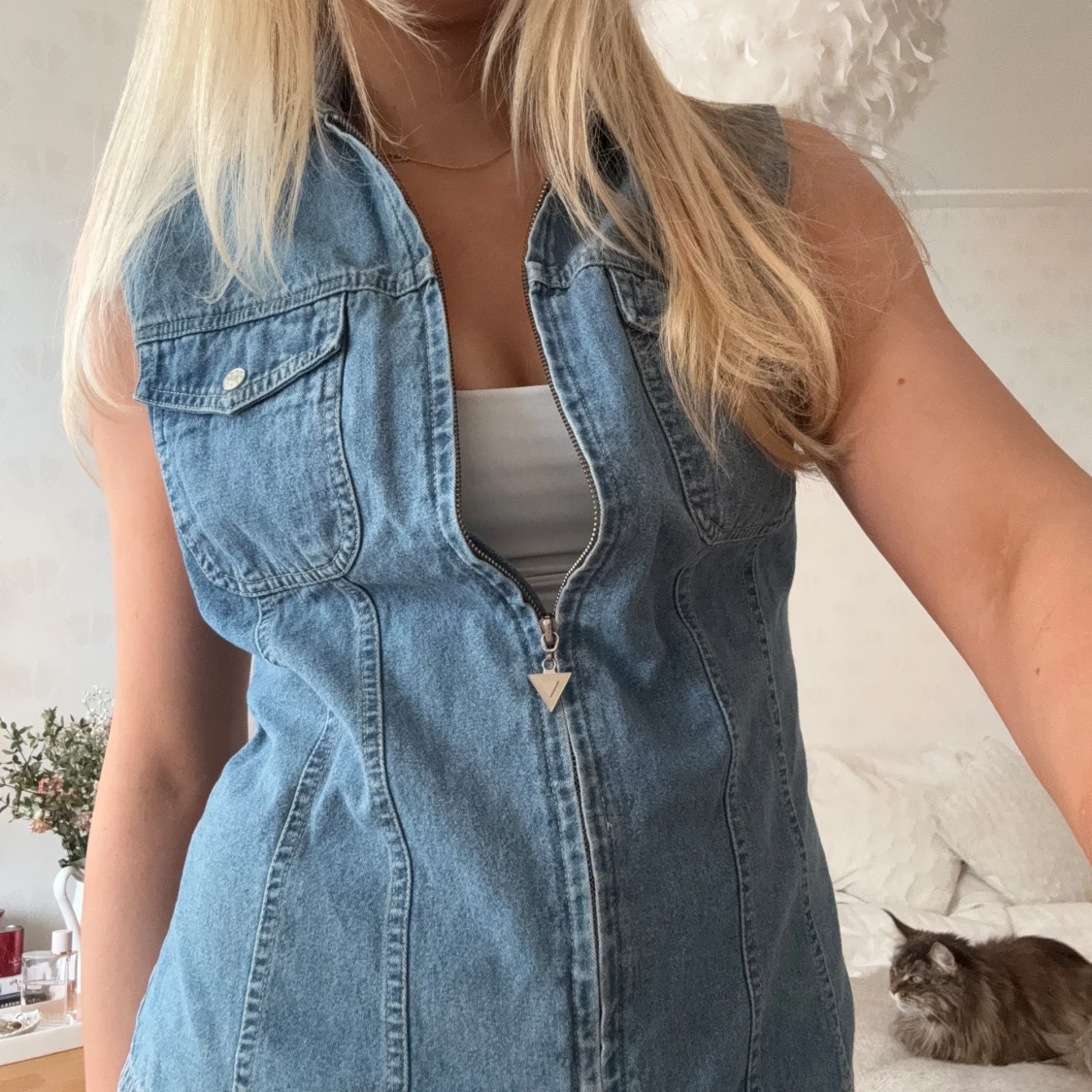 Denim topp / väst - 4