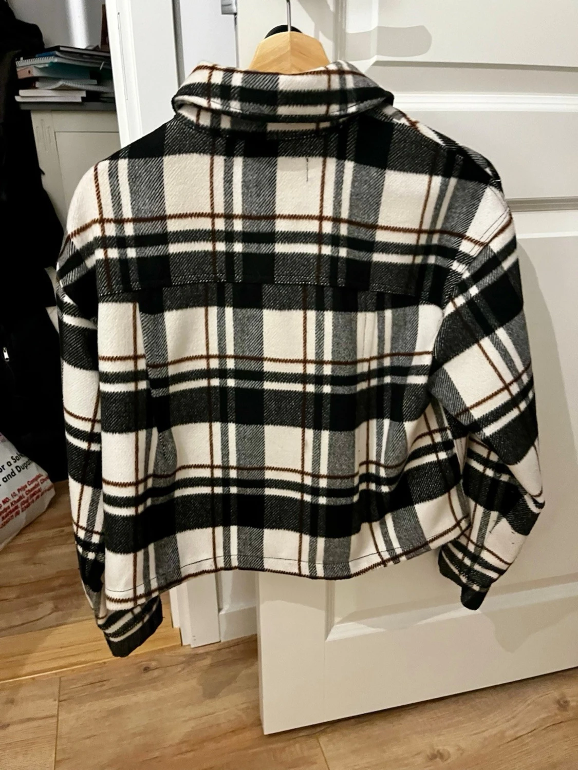 Rutig overshirt från Zara i ullmix - 1