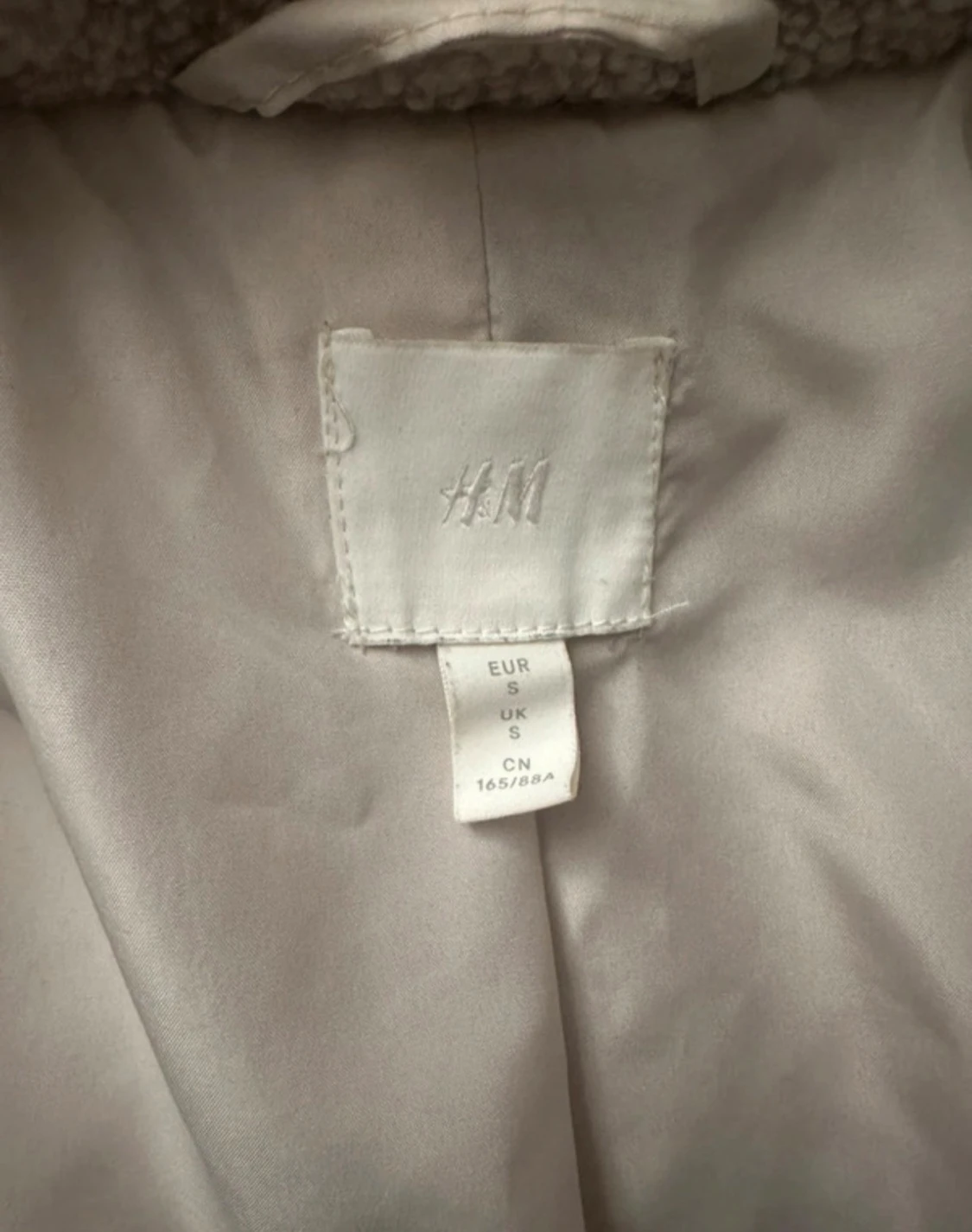 Beige teddyjacka från H&M - 3