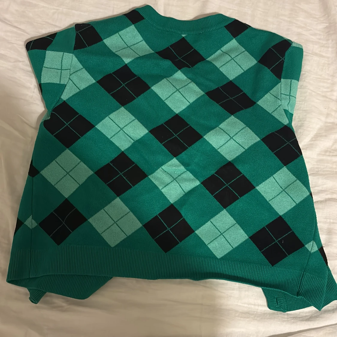 Grön rutig kofta från Zara - 1