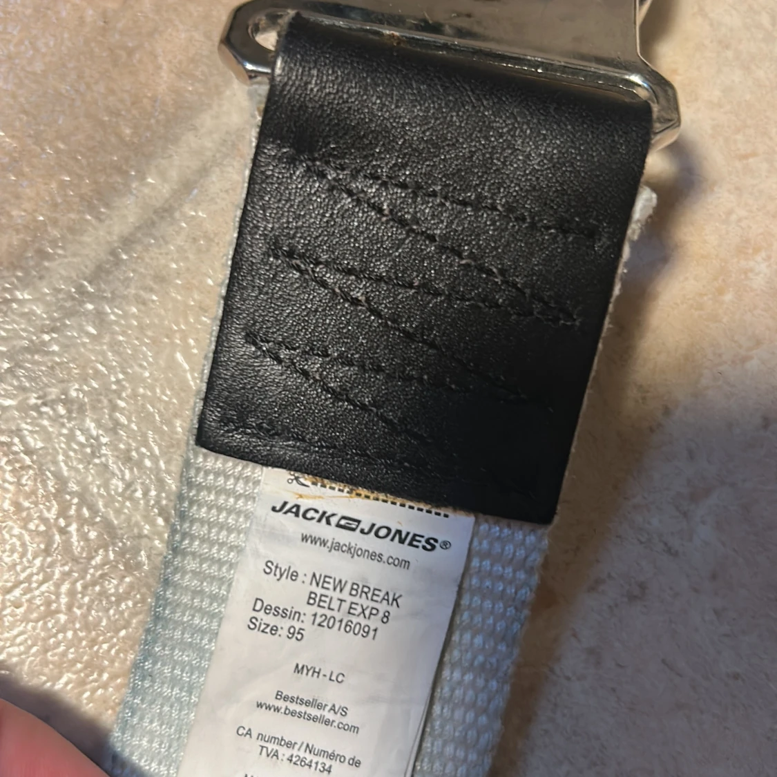Vitt tygbälte från Jack & Jones - 3