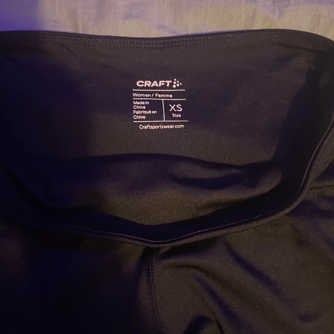 Svarta högmidjade träningsshorts Craft XS - 2