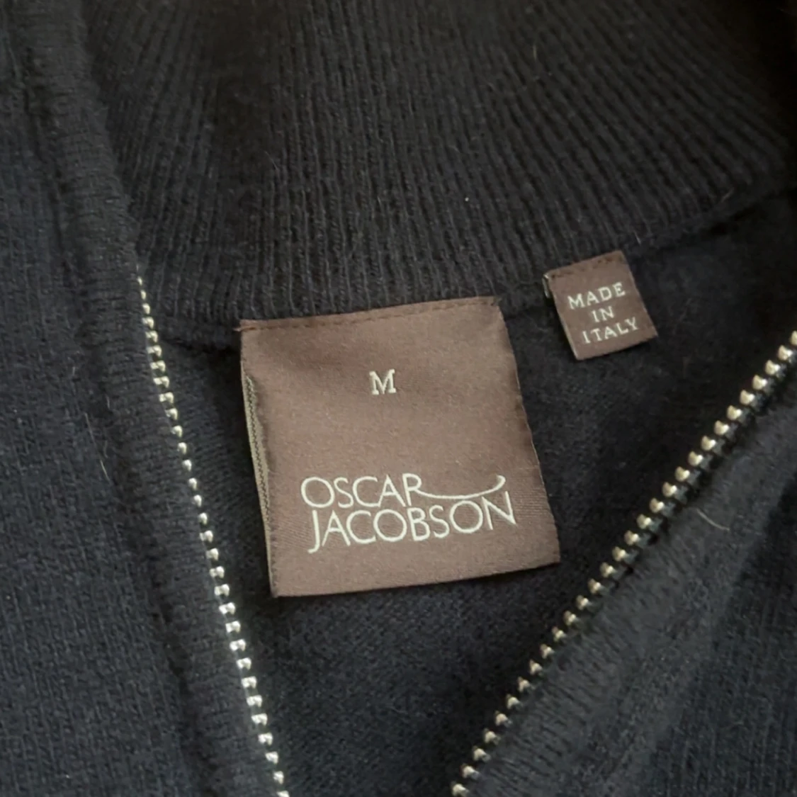 Navy kashmir-tröja Oscar Jacobson - 1