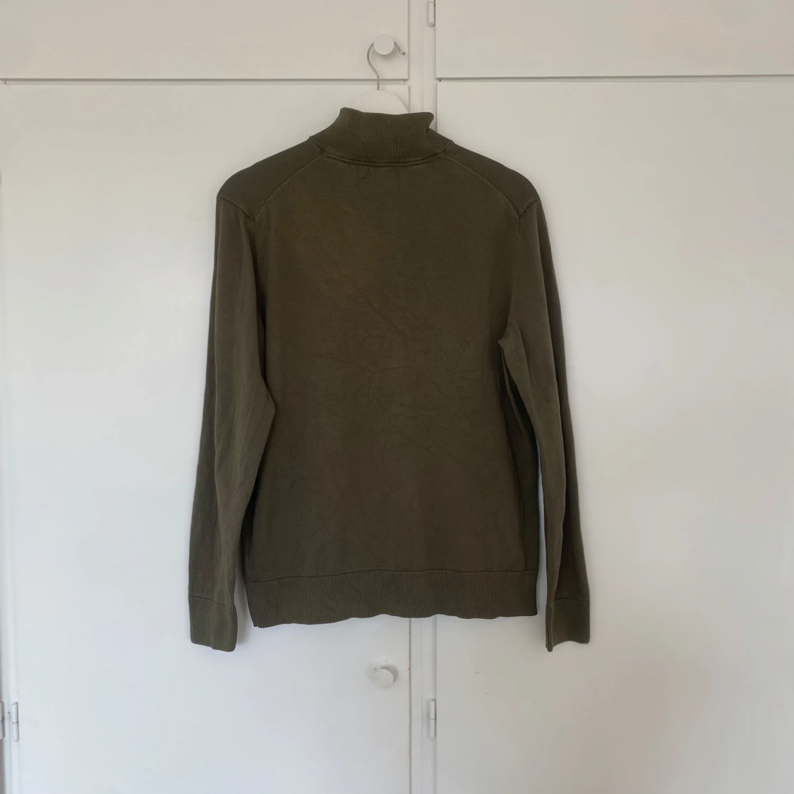 Olivgrön half zip tröja Morris - 2