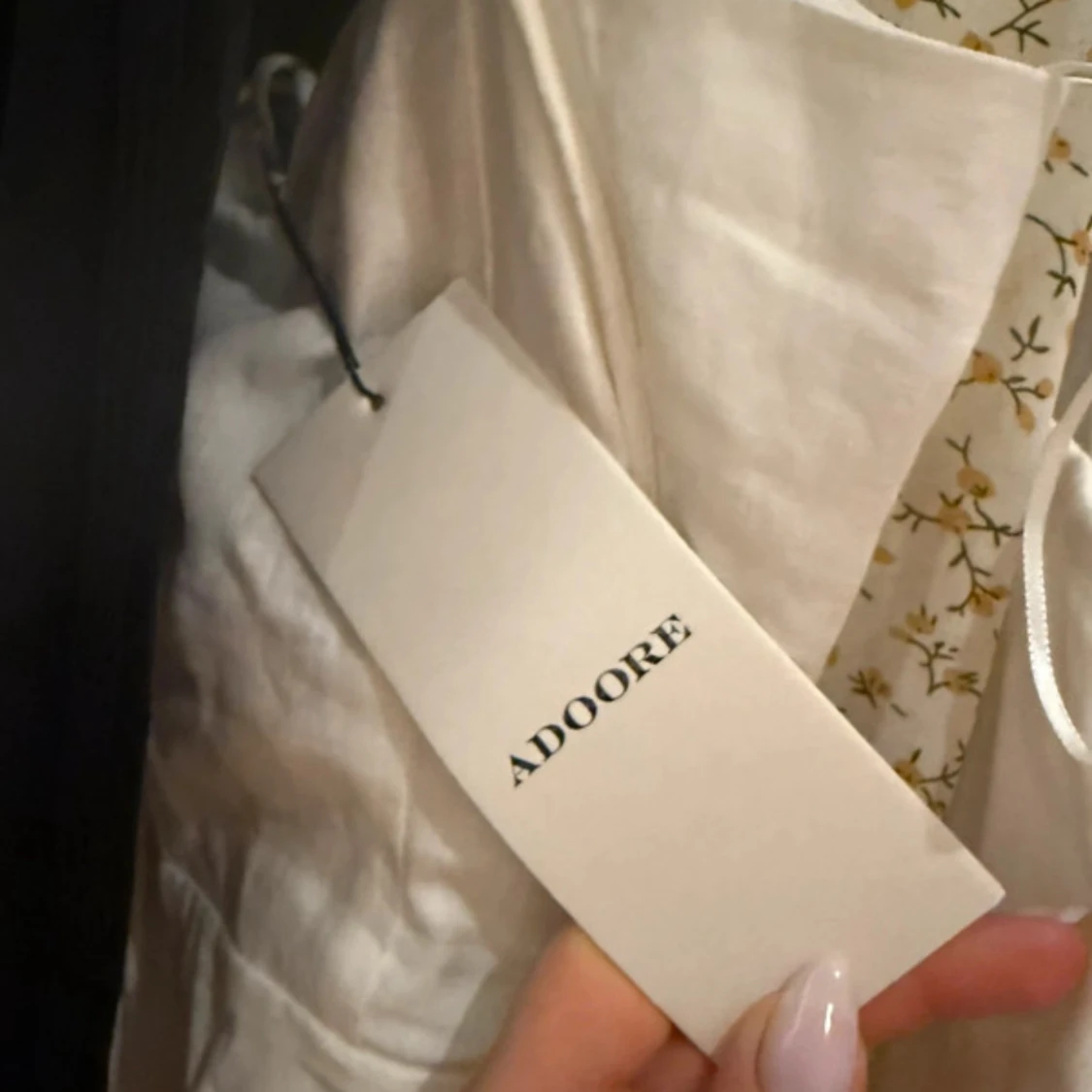 Vit kort klänning från Adoore - 3