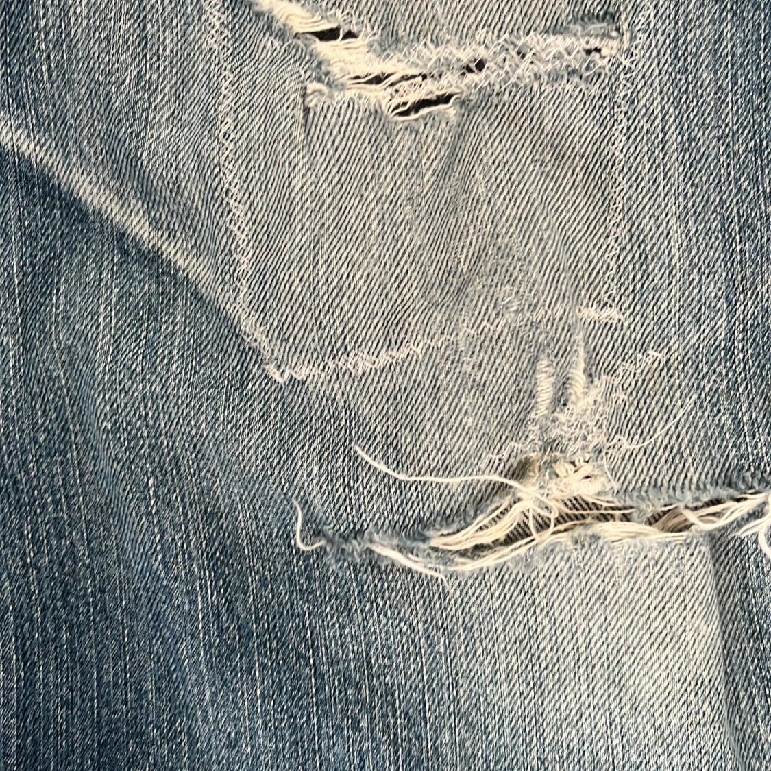 Levi's 501 slitna blå jeans - 2