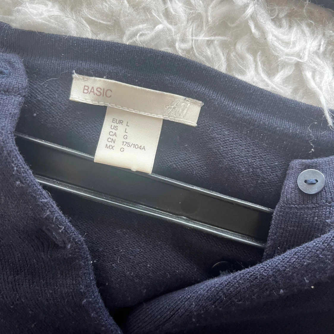 Mörkblå kofta från H&M Basic - 1