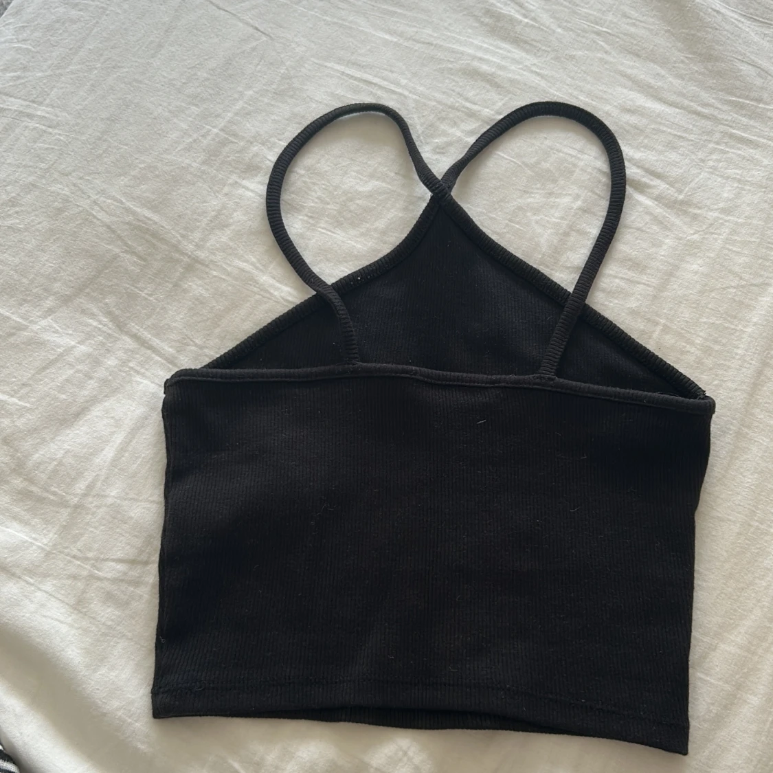 Svart ribbad linnetopp från Zara - 1