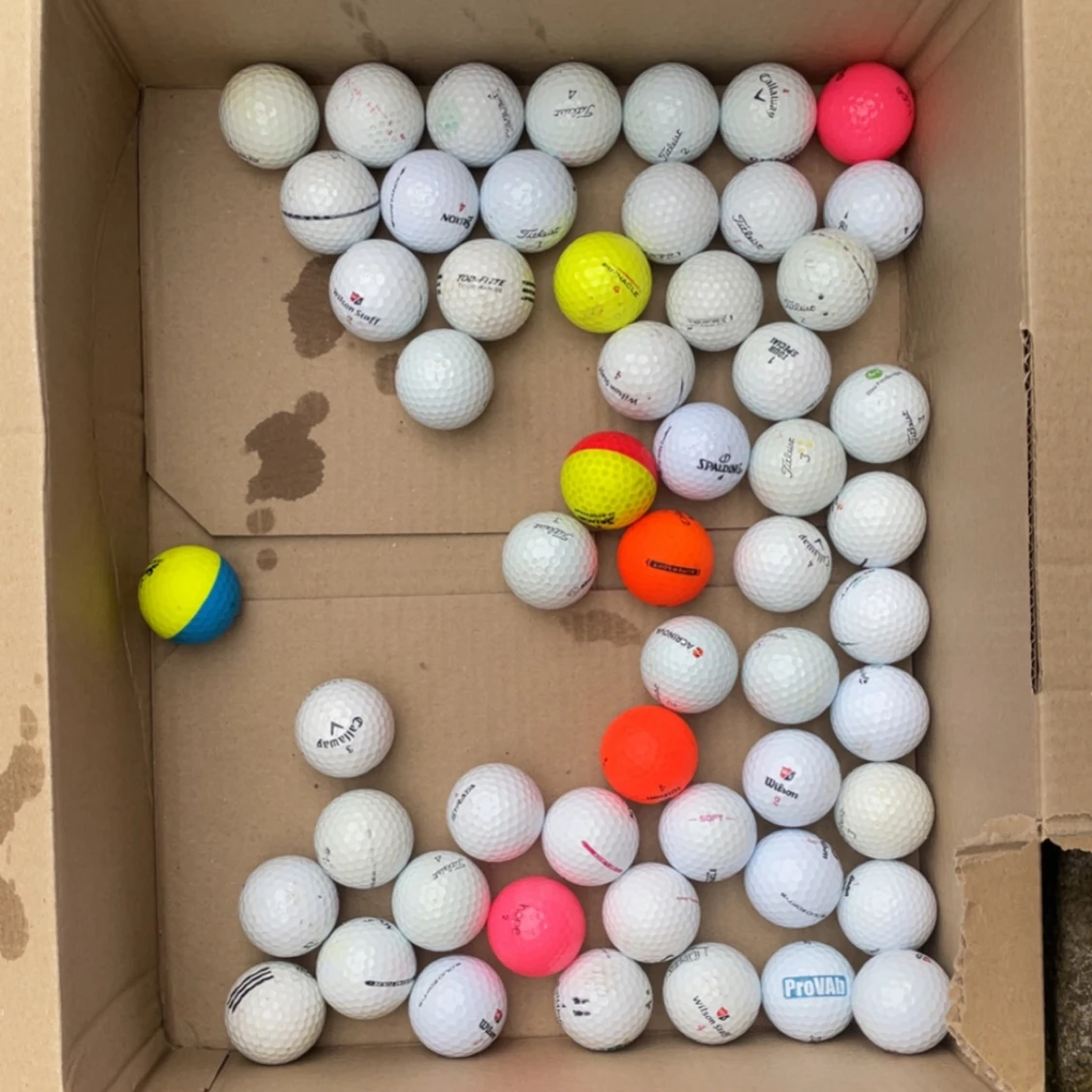 Golfbollar (blandat)