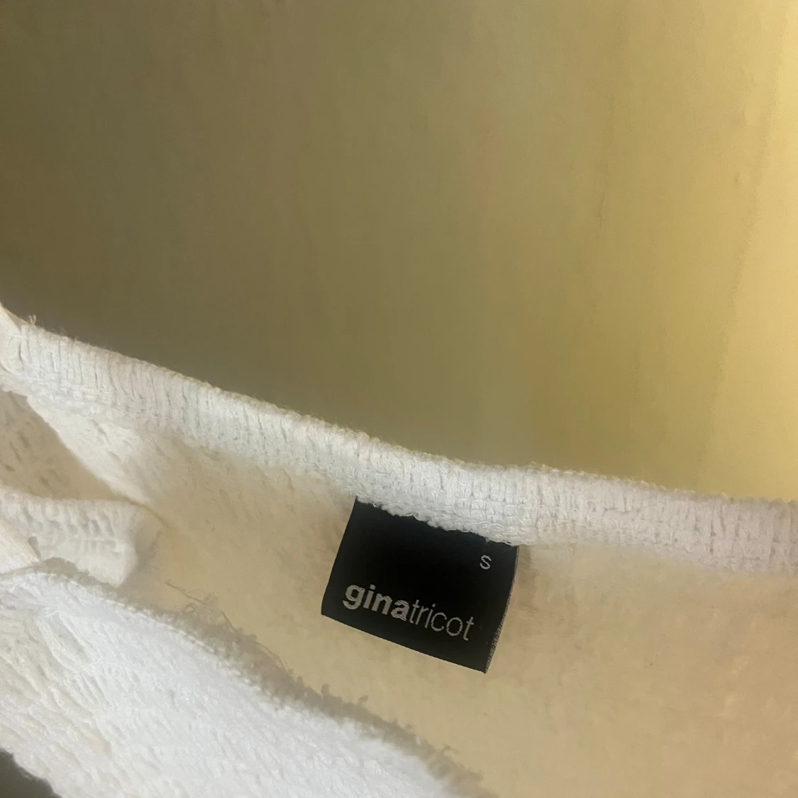 Vit kort sommarklänning Gina Tricot - 1