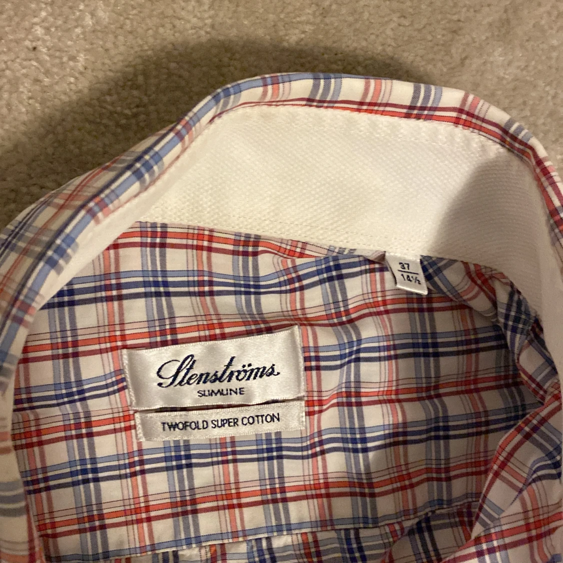 Rutig skjorta från Stenströms Slimline - 1