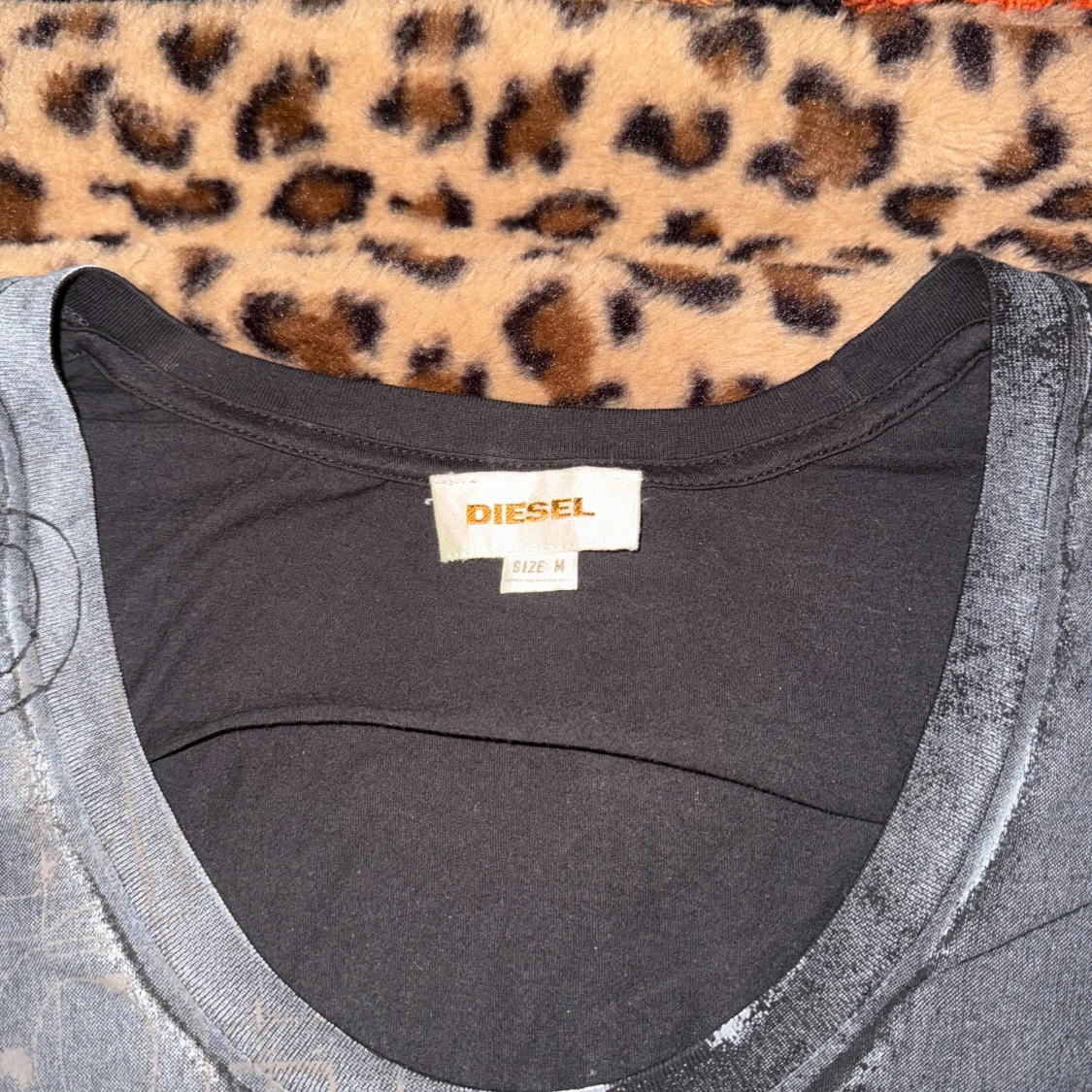 Svart och grå kortklänning/långtröja från Diesel - 2