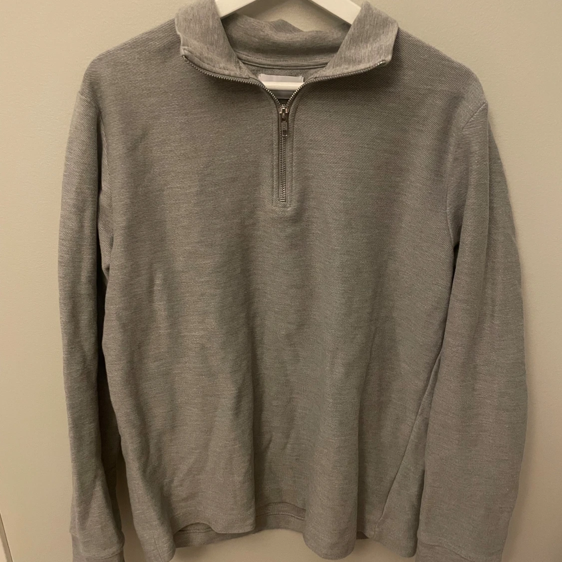 Grå half zip tröja från Topman