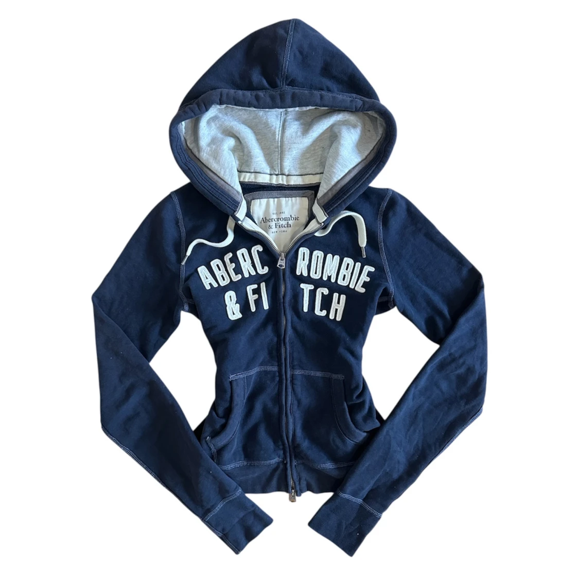 Vintage Abercrombie & Fitch zip up Tröja S