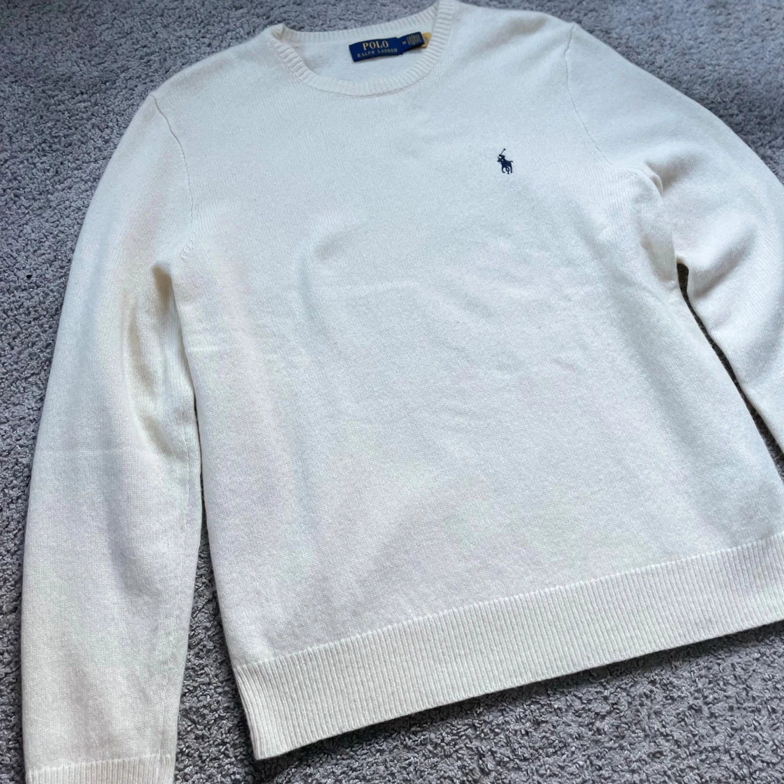 Vit stickad tröja från Polo Ralph Lauren - 3