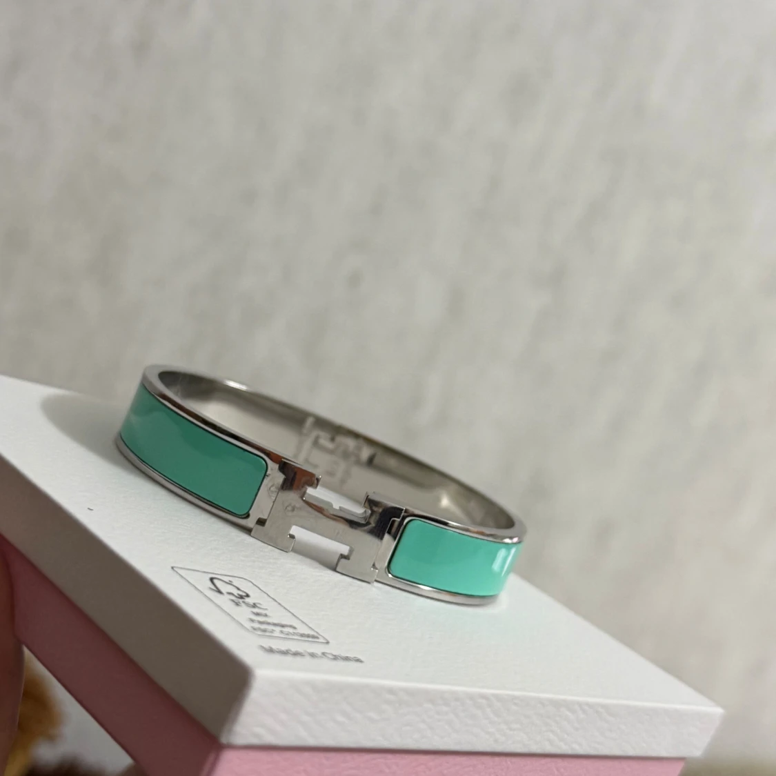  turkost H-armband i metall - 2