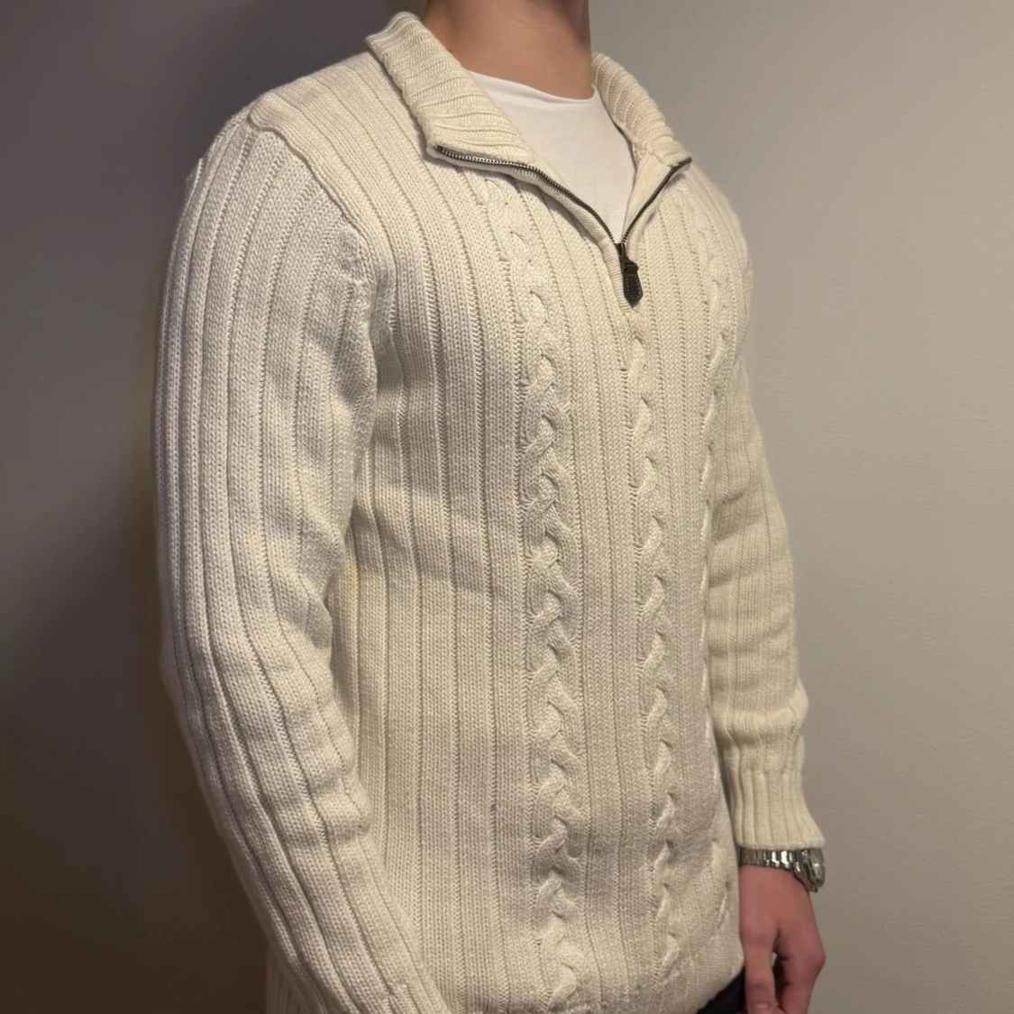 Stickad quarter zip - 1