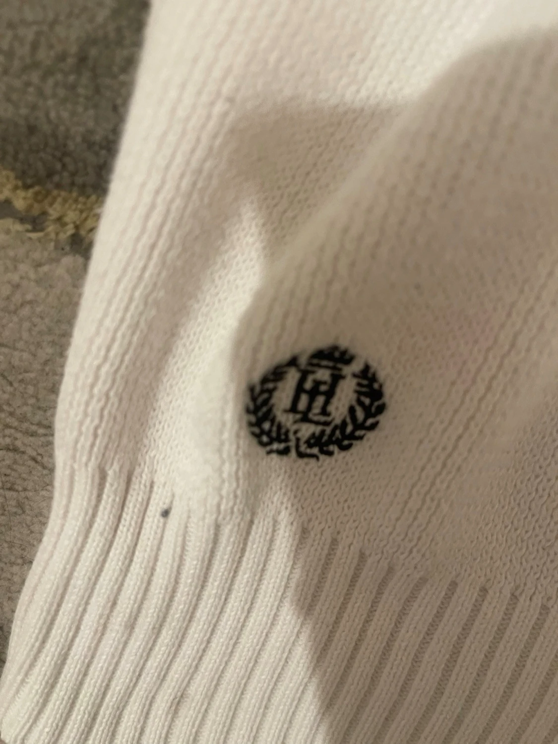 Vit stickad tröja Henri Lloyd M - 3