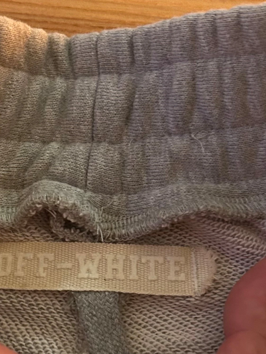 Grå Off-White shorts med snörning - 2