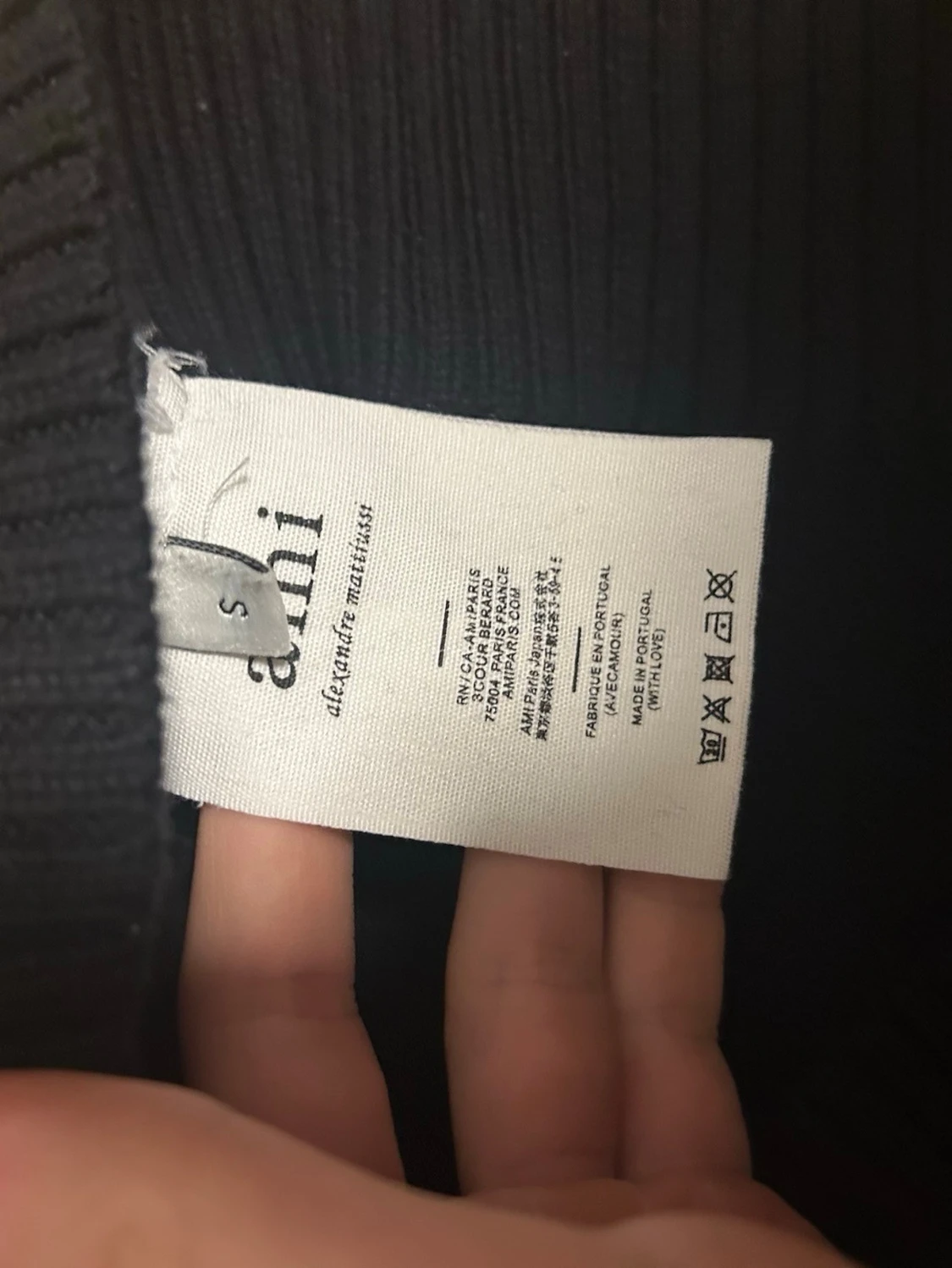 Svart stickad tröja från Ami Paris - 2