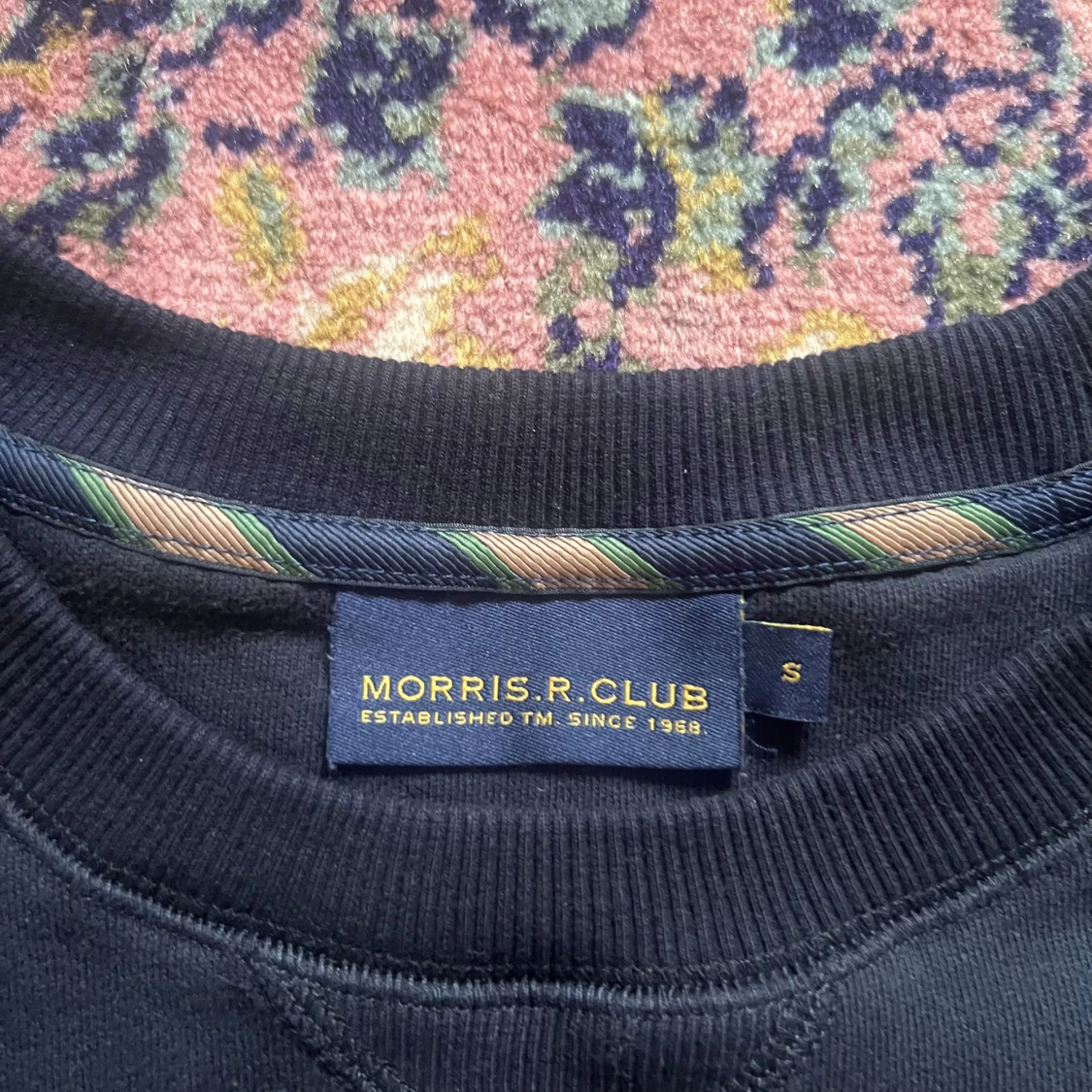 Mörkblå sweatshirt Morris R. Club S - 2